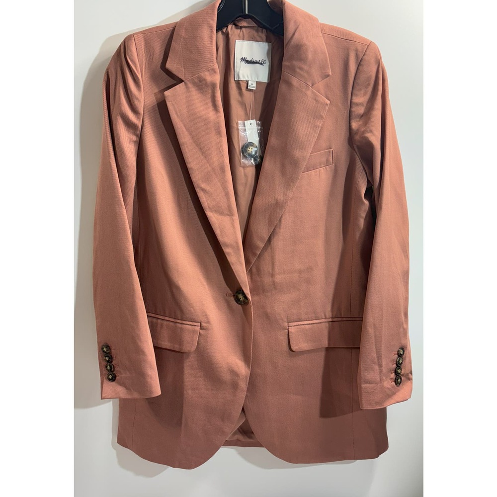 Copied - Madewell NWT Larsen Blazer Tencel‎ Oversized Pink Size XSmall MSRP $178